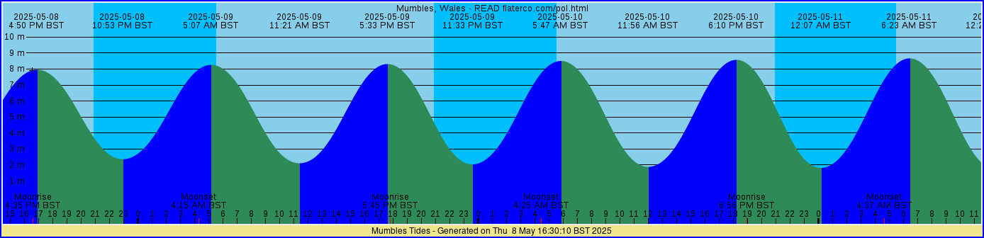 Mumbles Tide Graphic
